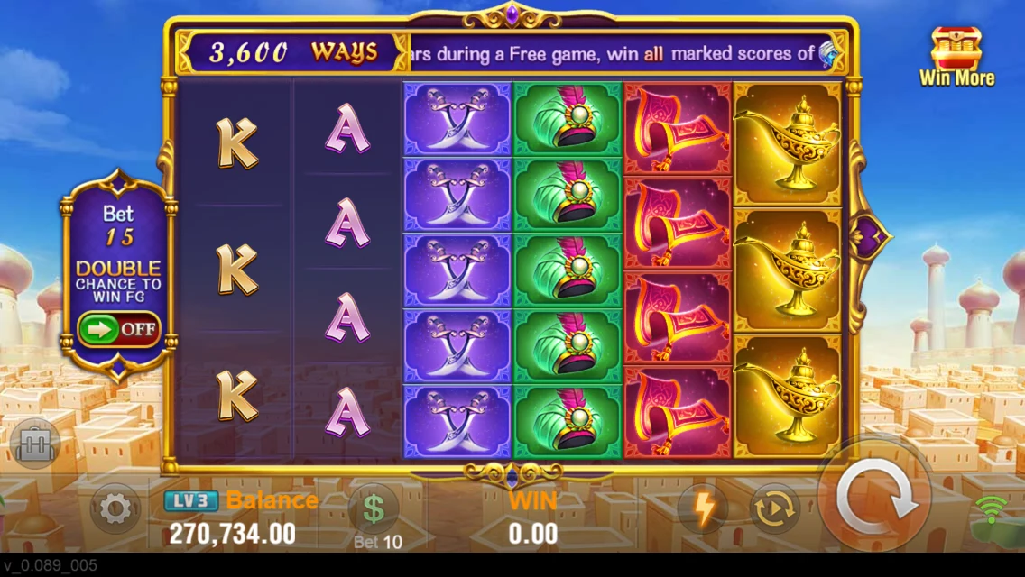 Magic Lamp: Main grid with a displayed ways count.