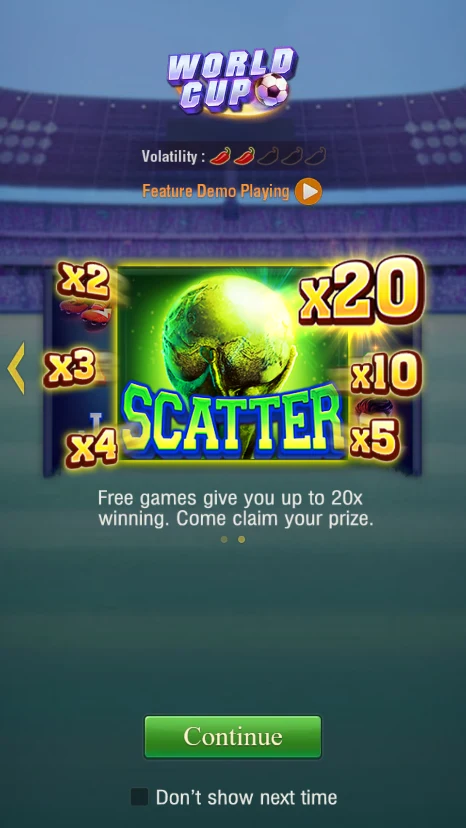 Scatter loading panel showing several multiplier labels, including x20.