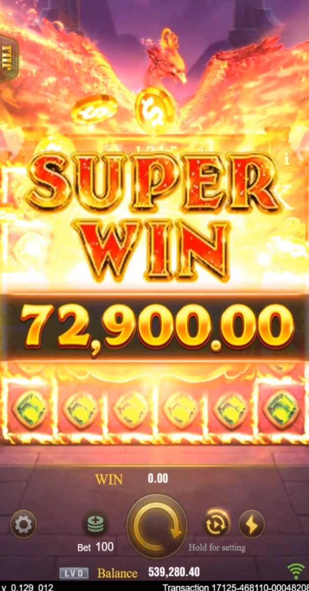 Trial of Phoenix: Captured Super Win overlay.