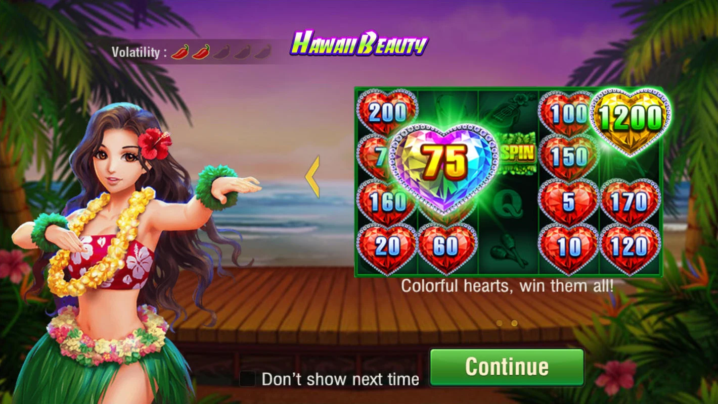 Hawaii Beauty: Introduction showing different colored hearts.