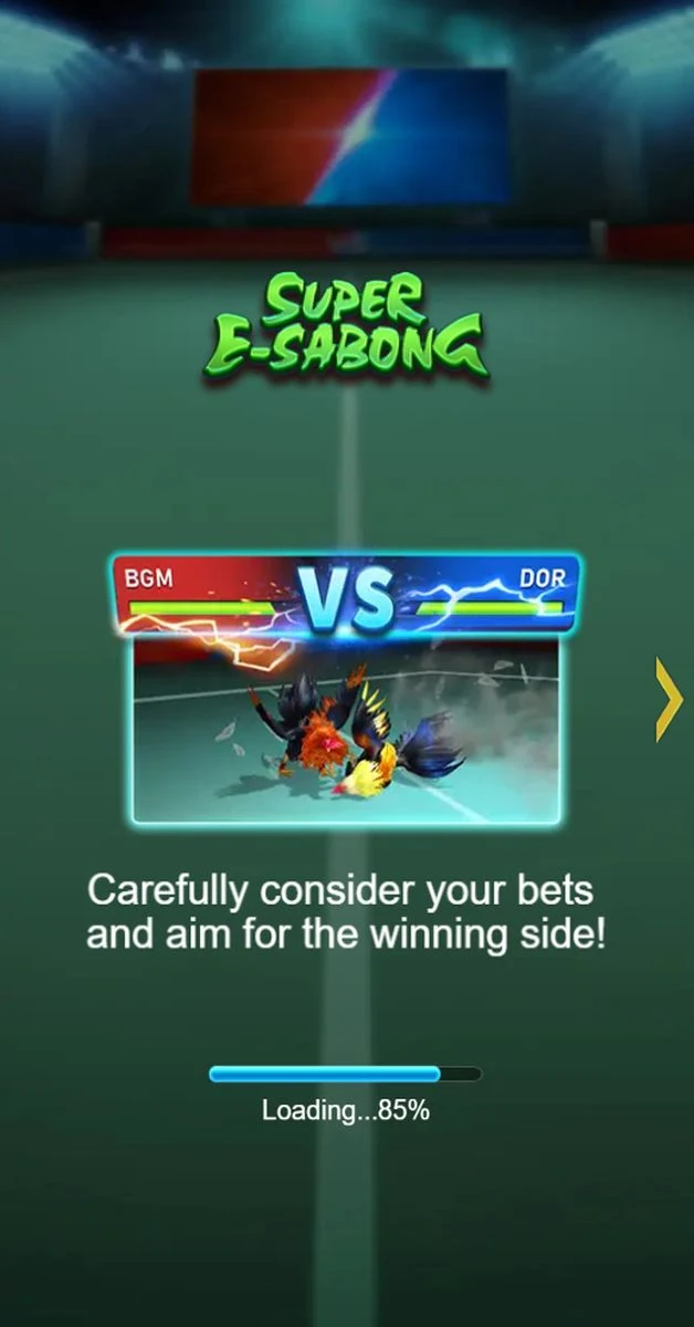Super E-Sabong: Introduction showing the two opposing sides.