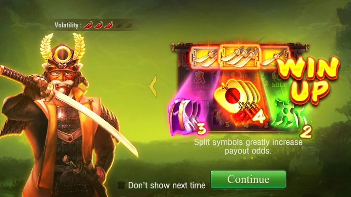 Shōgun: Introduction showing symbols split into numbered parts.