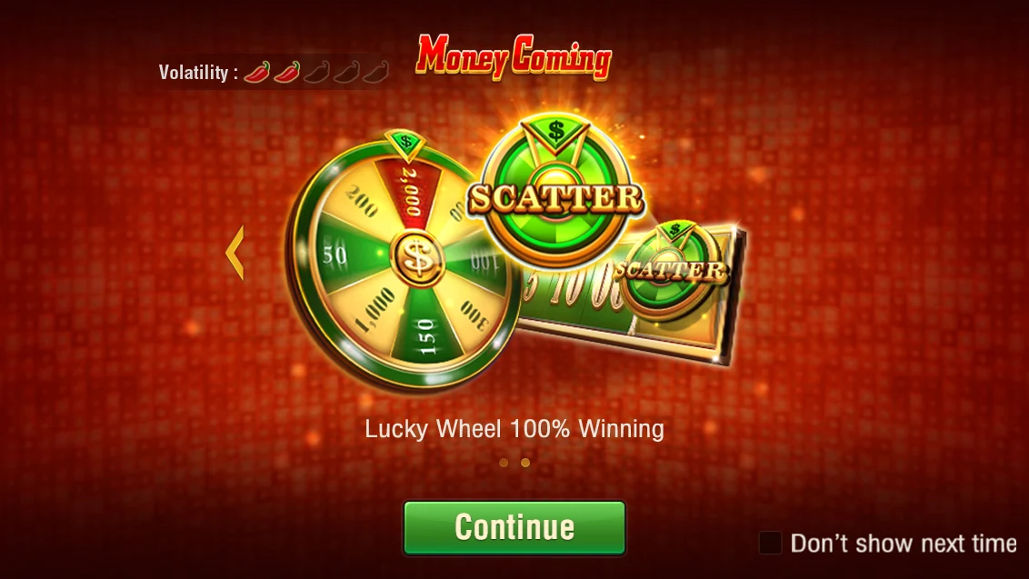 Money Coming: Introduction to the Scatter wheel.