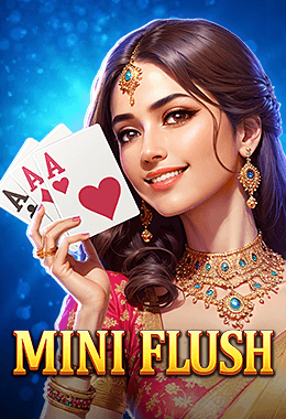 MINI FLUSH indian card game cover in the jili-games.in information catalog